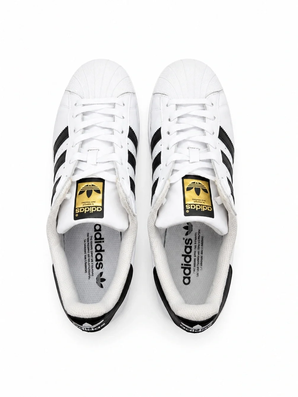 Adidas Superstar White Black Shell Toe Leather Sneakers